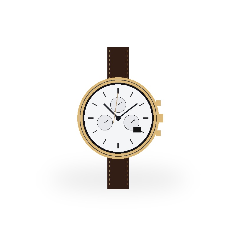 Reloj Sovereign Fase Lunar Cristal Zafiro
